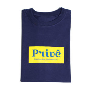 Camiseta Privê Stripe Logo Deep Blue