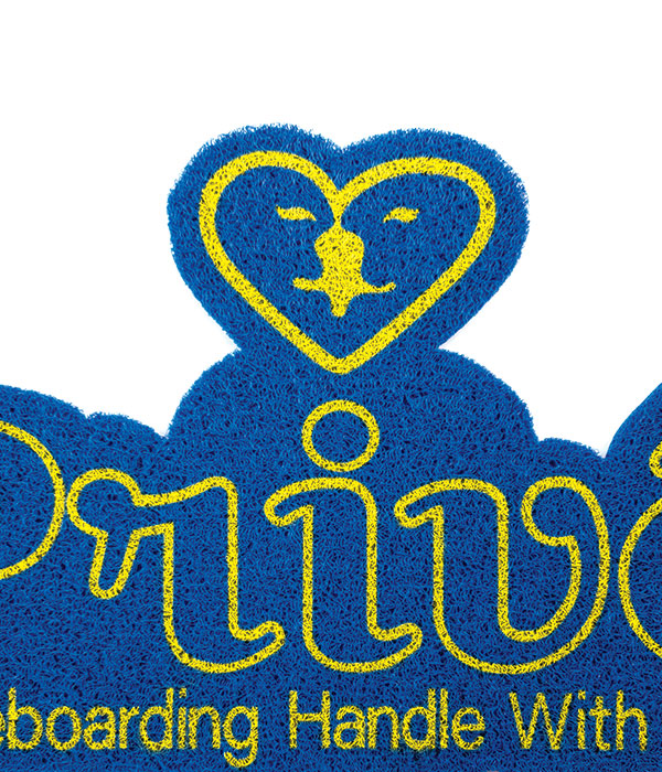Tapete Privê Logo Azul com Amarelo